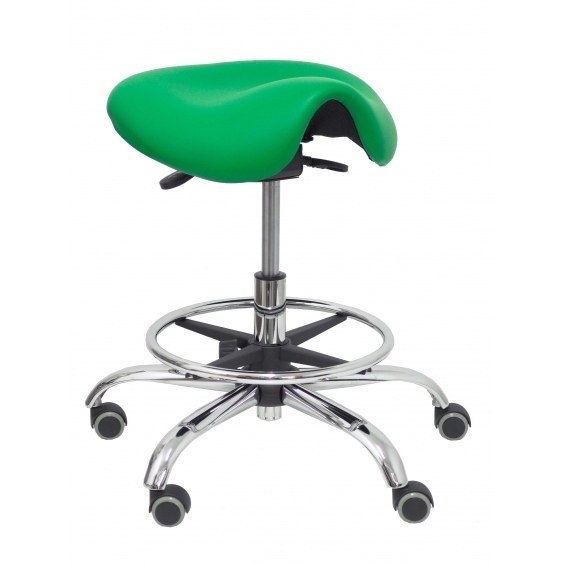 Taburete Alatoz similpiel verde