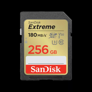 Tarjeta de memoria Sandisk SD SDXC EXTREME 256GB 180MBS