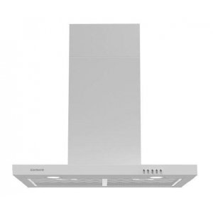 Campana decorativa de pared horizontal Corberó VOSTOK760W, t-invertida, 70 cm, 648 m3/h, clase A, 3 velocidades, 71dB, filtro aluminio, 2 luces LED, blanco