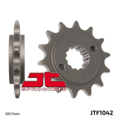 Piñón JT SPROCKETS acero estándar 1042 - Paso 520 JTF1042.14