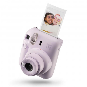Cámara fotos instantánea Fujifilm Instax Mini 12, flash, exposición automática, Lila morado