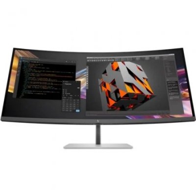 Monitor Profesional Ultraparonámico Curvo HP Pro serie 7 37.5/ WQHD+/ Multimedia/ Regulable en Altura/ Plata