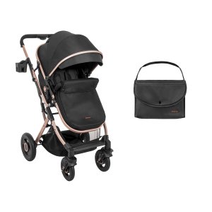 Carrito de bebé 2en1 asiento transf. Scarlett Negro