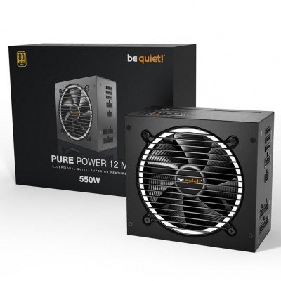 Fuente de alimentacion atx 550w be quiet! pure power 12m modular - 80+ gold