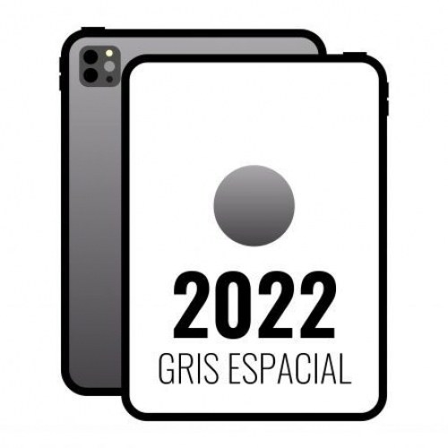 Apple iPad Pro 12.9 2022 6th WiFi/ M2/ 2TB/ Gris Espacial - MNXY3TY/A