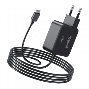 Cargador portátil y móvil iggual tipo C, PD, 65W