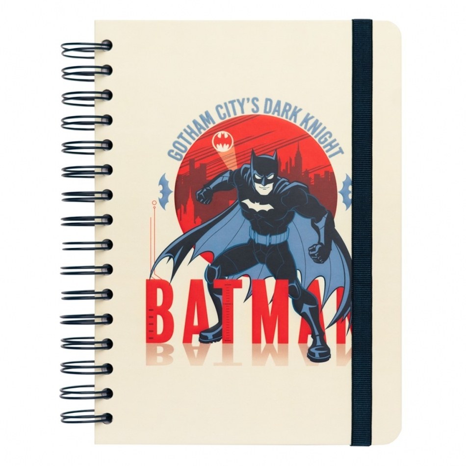 Cuaderno a5 tapa forrada erik dc comics batman