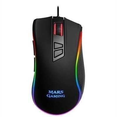 Mouse raton mars gaming mm218 optico usb 7 botones 10000ppp negro