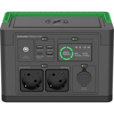 ESTACION DE ENERGIA PORTATIL APC PPS330-GR OFFGRID 330 332Wh 531W ENTRADA CC 2xAC USB CARGA INALAMBR