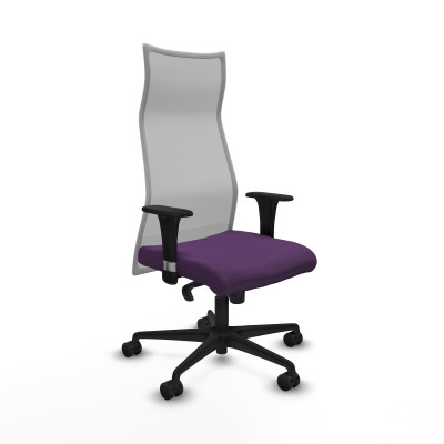 Albacete malla XL sincro malla gris bali morado brazos 1D base nailon ruedas 65mm nailon