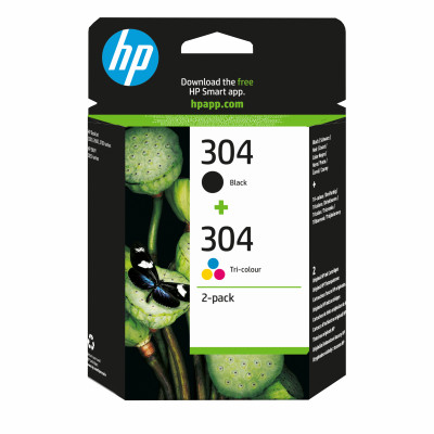 Cartucho de Tinta Original HP nº304 Multipack Negro Tricolor
