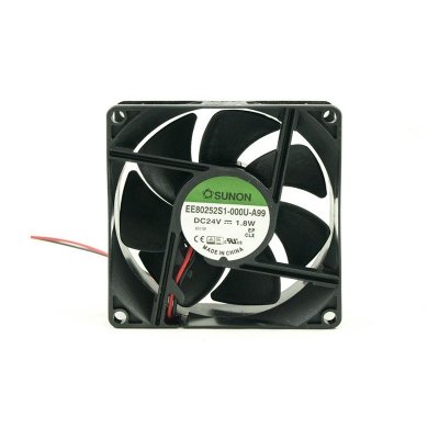 VENTILADOR 24Vdc 80x80x25mm 1,32W 2 Cables Friccion Sunon