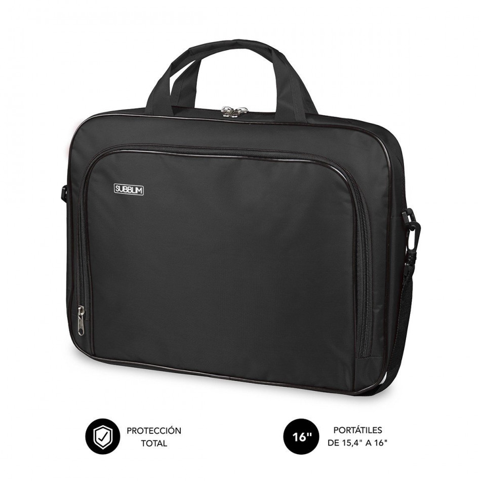 SUBBLIM - Maletín Ordenador Oxford Laptop Bag 15,4-16 Black