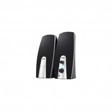 Trust 24660 conjunto de altavoces 5 W Negro, Metálico 2.0 canales