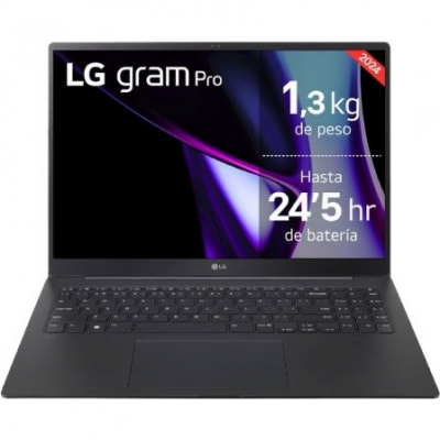 Portátil LG Gram Pro 16ZD90SP-A.AX78B Intel Core Ultra 7-155H/ 32GB/ 1TB SSD/ GeForce RTX 3050/ 16/ Sin Sistema Operativo