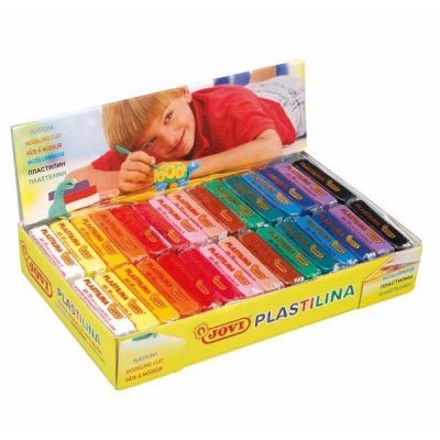 JOVI C.30 PASTILLAS DE PLASTILINA 50G COLORES SURTIDOS