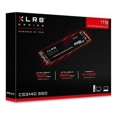 Disco duro interno solido hdd ssd pny xlr8 cs3140 1tb m.2 pcie nvme