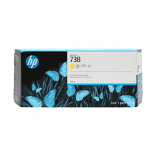 HP Cartucho de tinta amarilla DesignJet 738 de 300 ml
