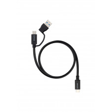 Nanocable 10.01.4801 cable USB USB 3.2 Gen 2 (3.1 Gen 2) 1 m USB A/USB C USB C Negro