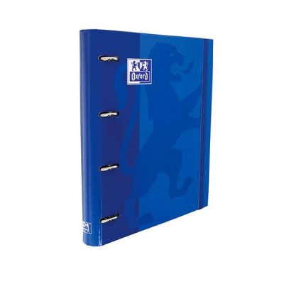 OXFORD CARPETA EUROPEANBINDER 4 ANILLAS CON GOMAS Y RECAMBIO A4+ AZUL