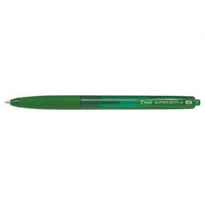 Pilot Boligrafo de Bola Retractil SuperGrip G - Punta Redonda 1.0mm - Trazo 0.4mm - Tinta de Aceite - Grip Ergonomico - Color Verde