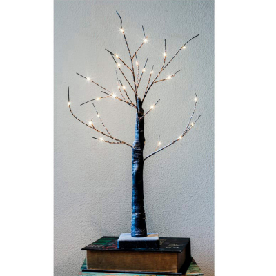 Árbol 3d sakura 60cm 24 leds calidos a pilas 3xaa