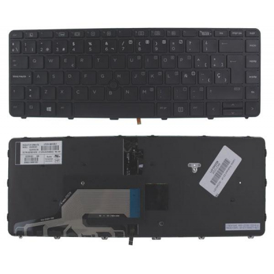 Teclado compatible para portátil HP Probook 430 G3 / 440 G3 Retroiluminado + Poinstick / 822338-bg1
