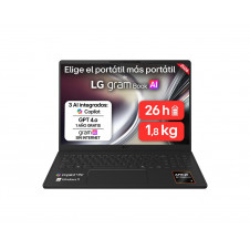 LG 16U55U-G.AU75BN ordenador portatil Copilot+ PC AMD Ryzen AI 7 445 Portátil 40,6 cm (16
