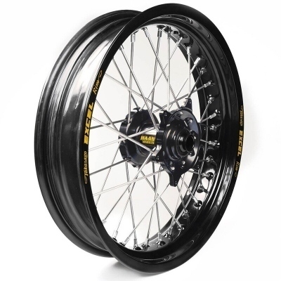 Rueda completa Haan Wheels aro negro 16,5-3,50 buje negro 1 35255/3/3 1 35255/3/3