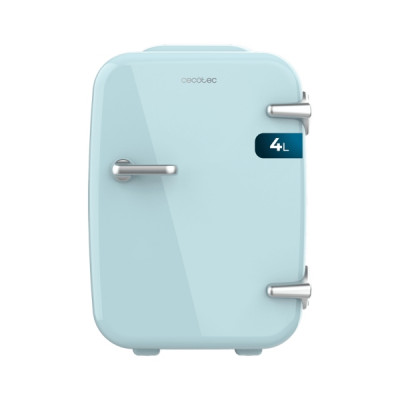 Cecotec Bolero MiniCooling 4L Habana Light Blue Mini Frigorifico Portatil - Capacidad 4L - 12V/220V - Temperatura Regulable - Enfria hasta 7ºC - Funcion Calentamiento hasta 65ºC - Color Turquesa