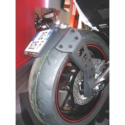 Portamatrículas a la rueda Yamaha MT-09 Tracer negro SPLRY020