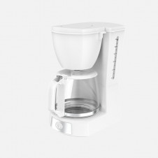 Cafetera De Goteo Valkiria 12tazas Blanco 680w Filtro Permanente Jarra Cristal 1,2l Placa Calorif. 29x18x22cm