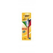 BIC 802078 bol?grafo de punta redonda Bol?grafo retráctil con clip Negro, Azul, Verde, Rojo 1 pieza(s)