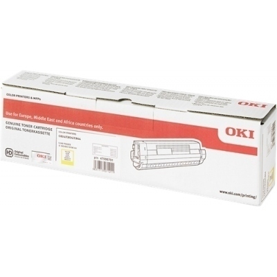 OKI C824/C834/C844 Amarillo Cartucho de Toner Original - 47095701