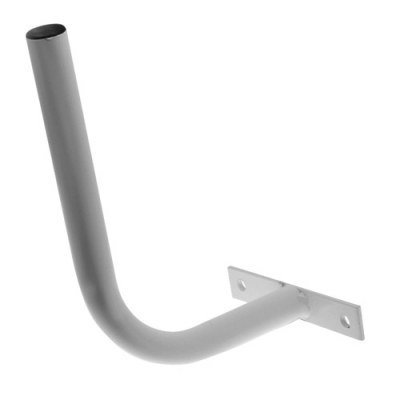 Soporte antena a pared wifi tubo 25mm diametro 250x175mm pintado blanco (para nanostation)