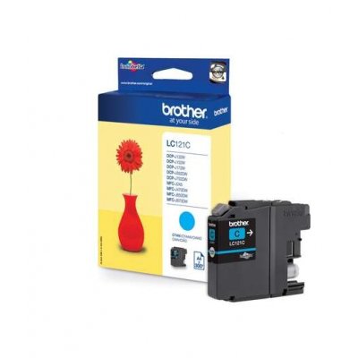Brother Tinte LC-121C Cyan bis zu 300 Seiten A4 nach ISO 24711