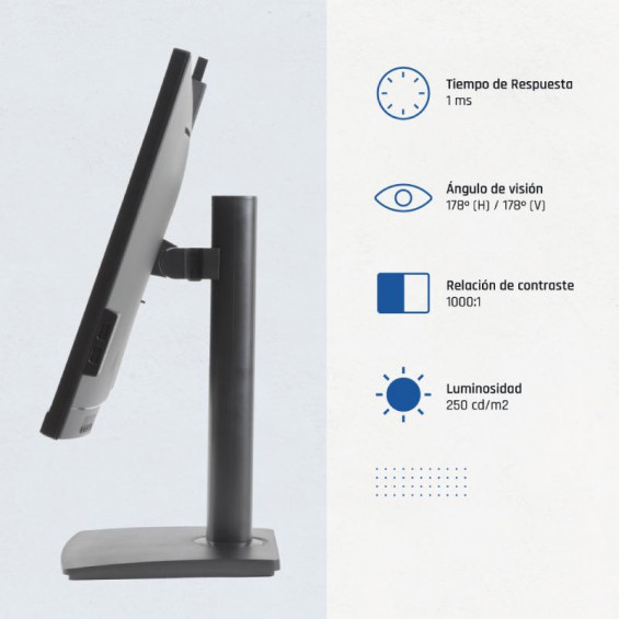 Monitor iggual ML27WC, 27 pulgadas, Full HD, IPS, 120 Hz, 1 ms, altura regulable, webcam, altavoces, HDMI, VGA, 90% sRGB - imagen 3