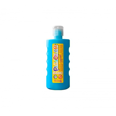 BOTE ERG. TEMPERA LIQ. PLAYCOLOR 500ML AZUL CL