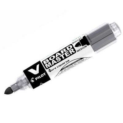 Caja de Rotuladores de Punta de Fibra para Pizarra Pilot V Board Master/ 6mm/ 10 unidades/ Negros