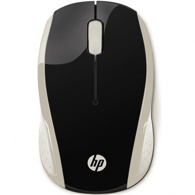 Mouse raton hp wireless inalambrico 200 negro - oro