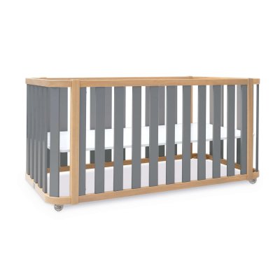Cuna-cama 70x140 cm (3en1) madera/gris · Crea Plus Due C350-M5058