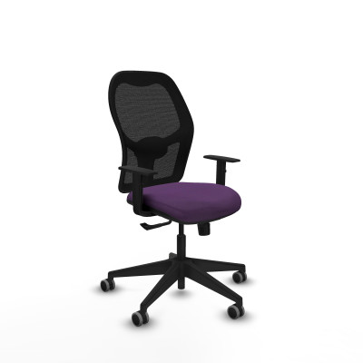 Alocén sincro malla negra bali morado brazos 1D base piramidal ruedas engomadas 65mm