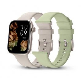 Reloj Smartwatch SPC SMARTEE DUO 2 9650B, 1.8 pulgadas Amoled, autonomía 7 días, 2 correas, blanco