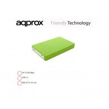 CAJA 2.5 APPROX SATA USB 2.0 VERDE APPHDD09GP
