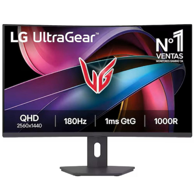 Monitor curvo gaming lg 32g600a - b 32 pulgadas qhd 180hz