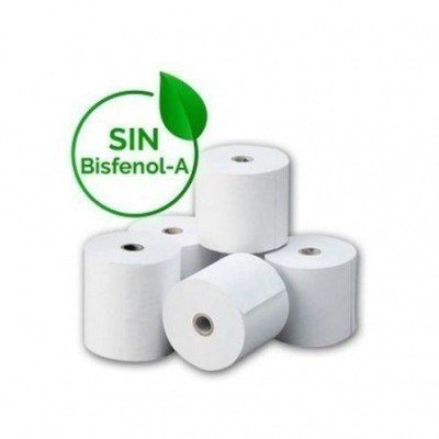 Rollo Papel Térmico 80x60 8U BPAF/ 80 x 60mm/ 8 unidades