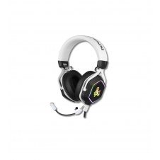 Konix 82381120335 auricular y casco Auriculares Alámbrico Diadema Juego USB tipo A Negro, Blanco
