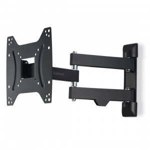 Soporte TV orientable de pared Hama 00220822, 19-48 pulgadas, hasta 20 kg, 3 articulaciones, VESA 200x200 mm, orient. 180°, incl. -12°/+5°, negro