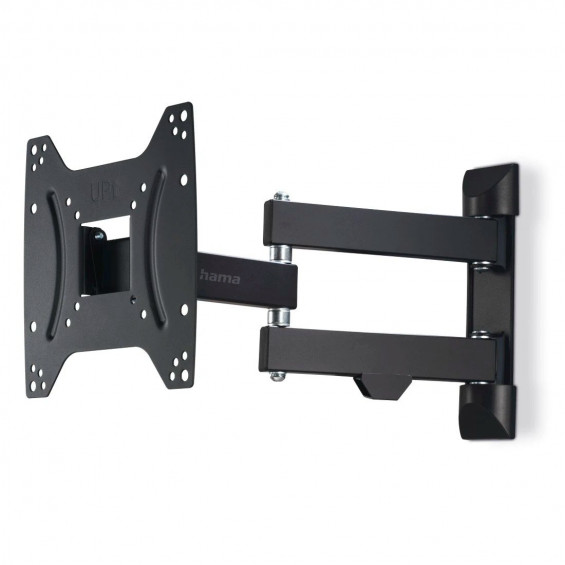 Soporte TV orientable de pared Hama 00220822, 19-48 pulgadas, hasta 20 kg, 3 articulaciones, VESA 200x200 mm, orient. 180°, incl. -12°/+5°, negro