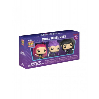 Funko pop keychain llavero k pop demon hunters s3 rumi - zoey - mira 3pk